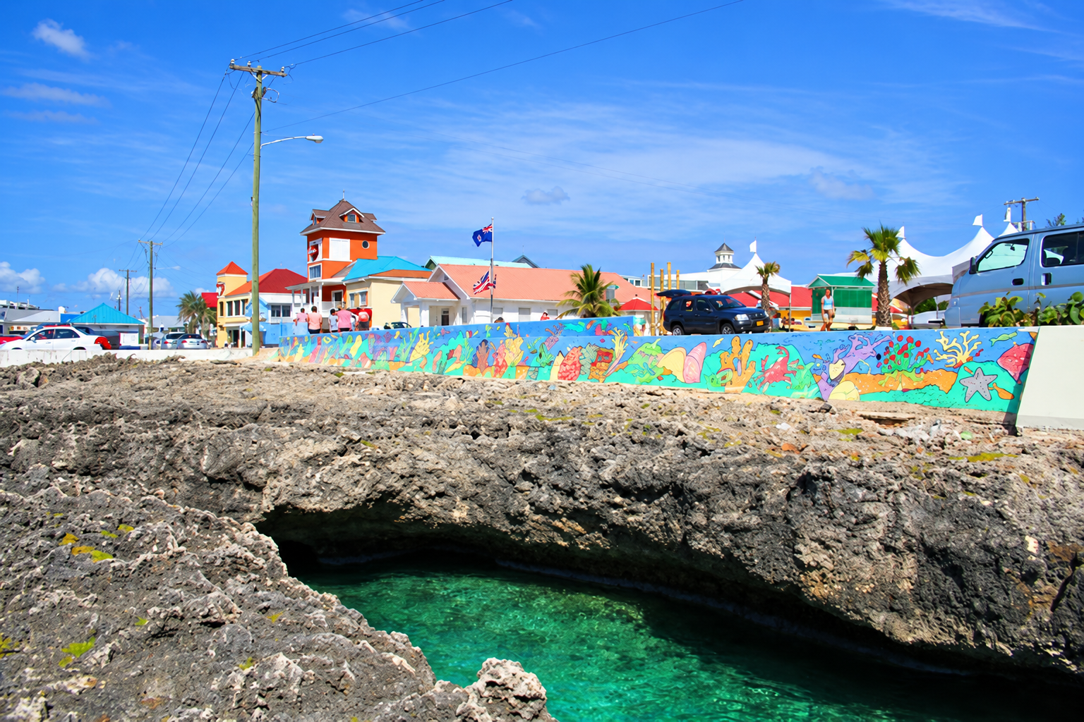 George Town, Grand Cayman, the Cayman Islands, one of the jurisdictions most closely associated with corporate tax avoidance and financial secrecy.
