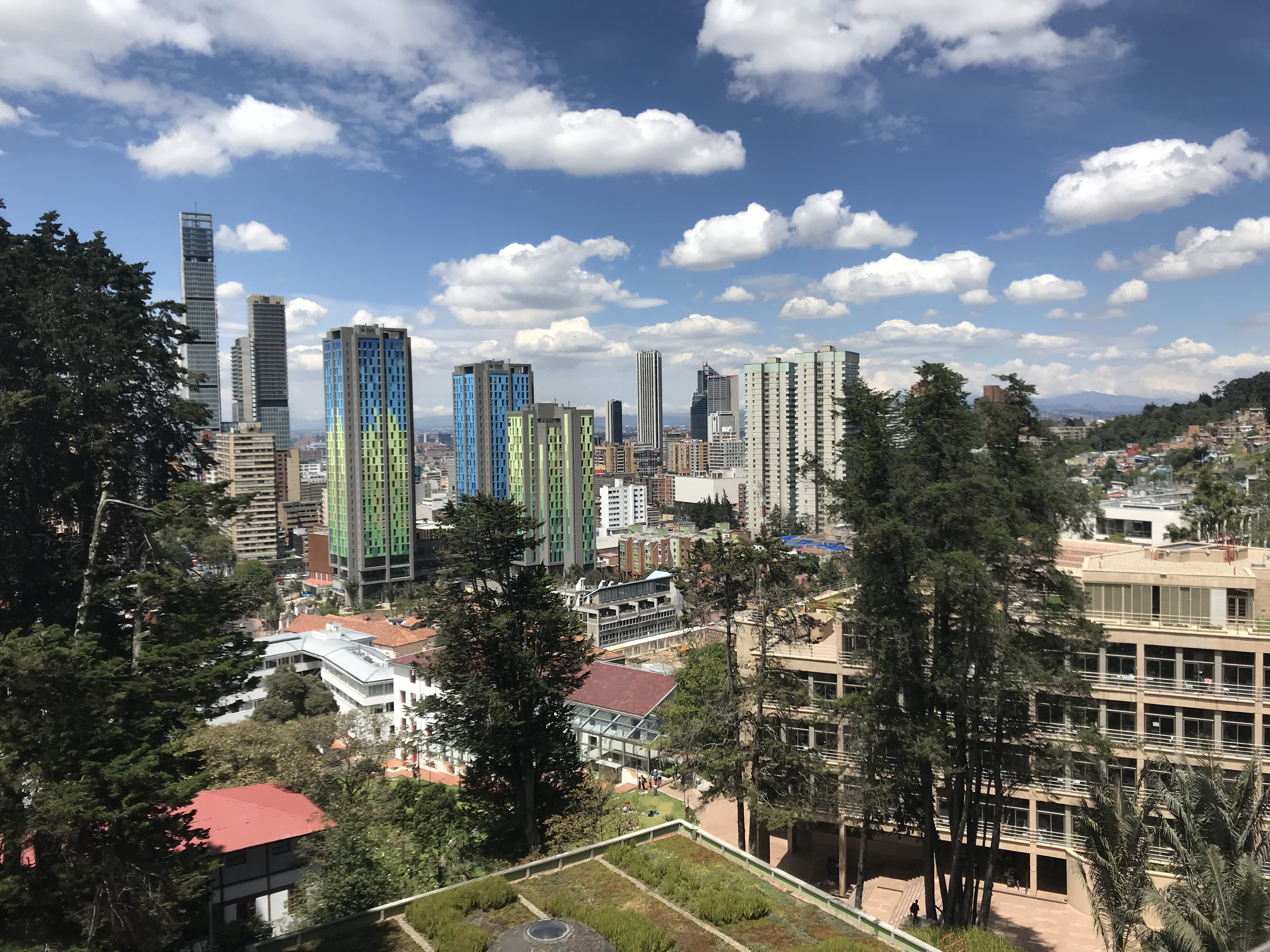 The urban campus of Universidad de los Andes in Bogotá, Colombia, 2019.