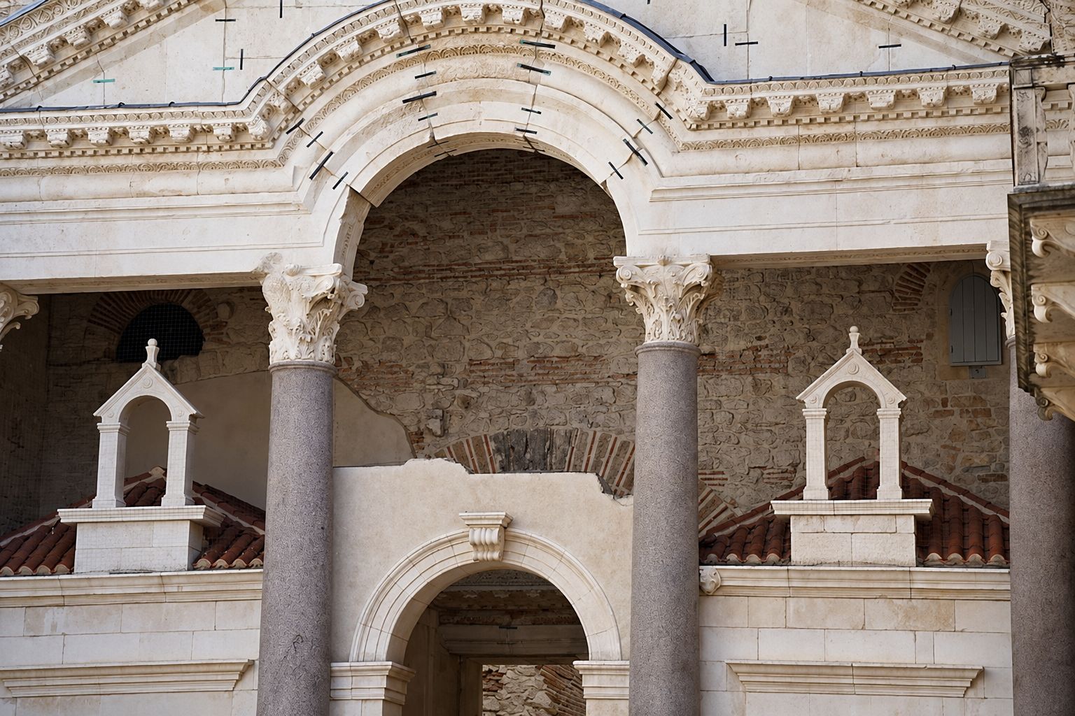 The Peristyle at Diocletian’s Palace in Split, Croatia.